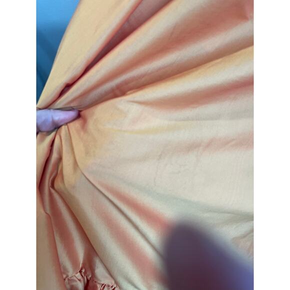 Anthropologie ATSU Orange Sunrise Bow Maxi Dress NWT Flawed Plus Size 1X - Picture 13 of 14